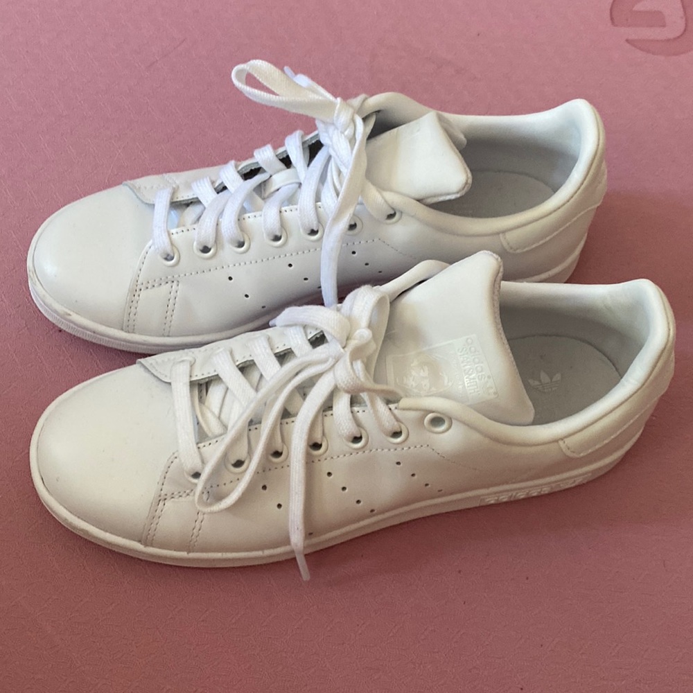 adidas White Men's Leather Sneakers